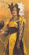 Ilya Yefimovich Repin Portrait of Lydia Kuznetsova USA oil painting artist